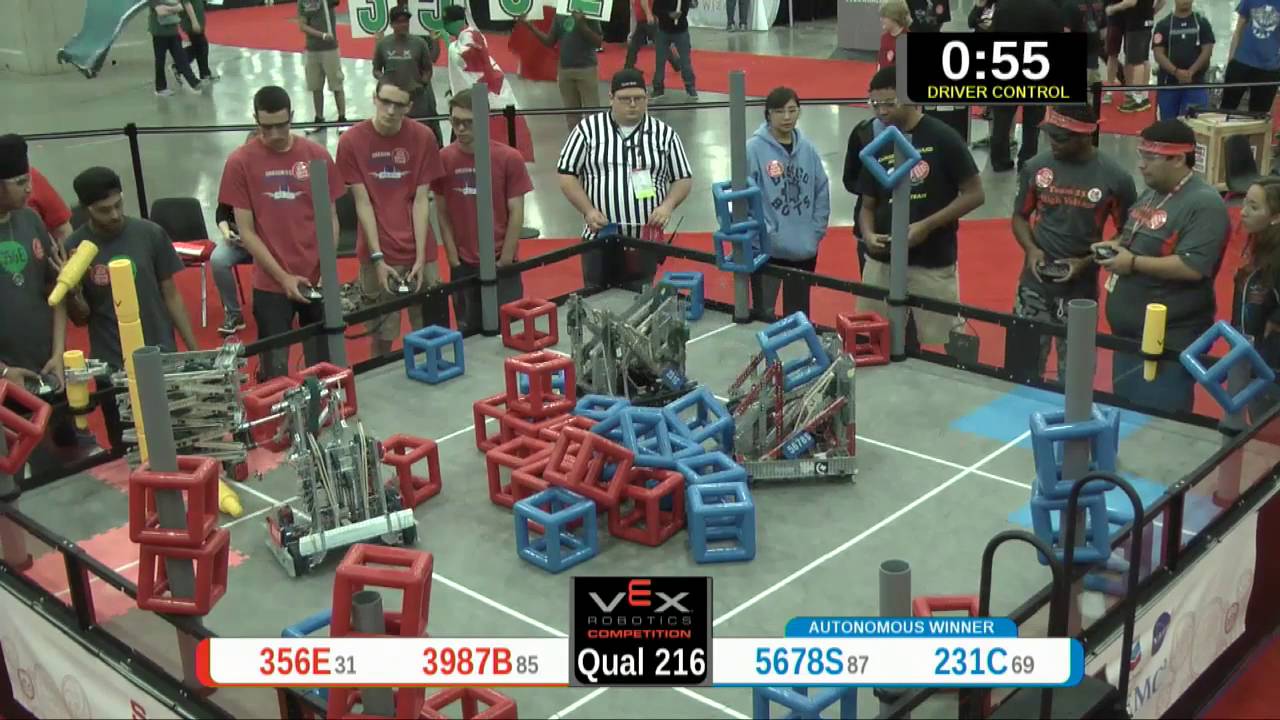 2015 VRC Sci Q216 - 356E 3987B vs 5678S 231C - 46 to 44 - VEX Worlds 2015 - Science Division