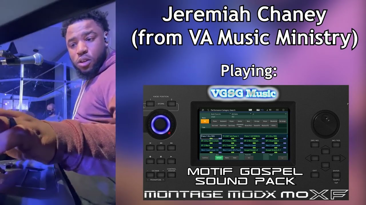 Jeremiah Chaney (VA Music Ministry) Plays Our MOTIF Gospel Sound Pack!