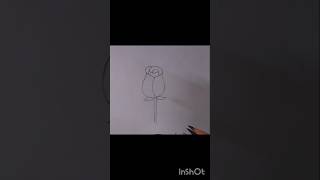 easy rose flower drawing #youtub #drawing #youtub short