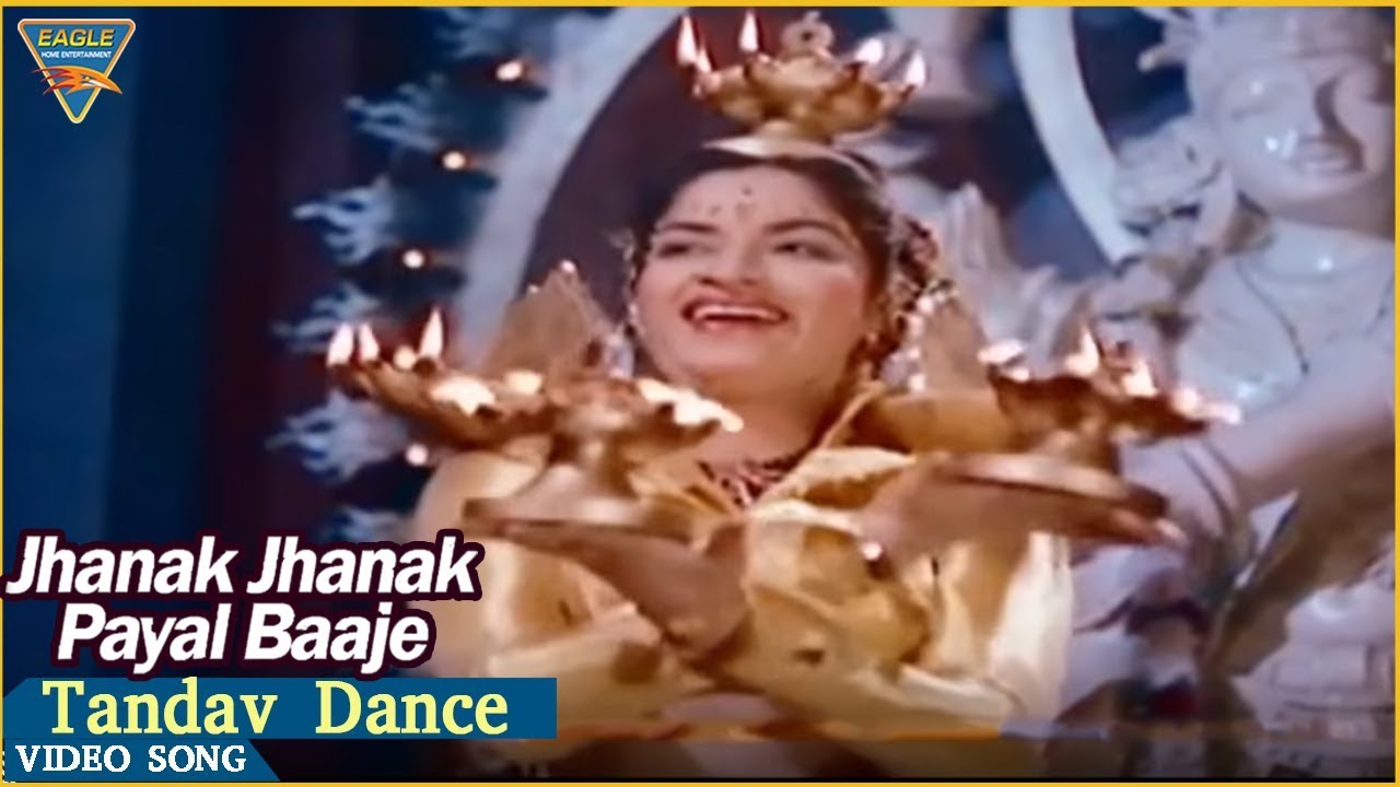 Best Old Hindi Songs  Jhanak Jhanak Payal Baaje  Tandav Dance  Gopi Krishna   Sandhya  Hd Songs