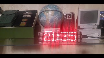 Часы с погодным информером на ESP8266+LED matrix MAX7219