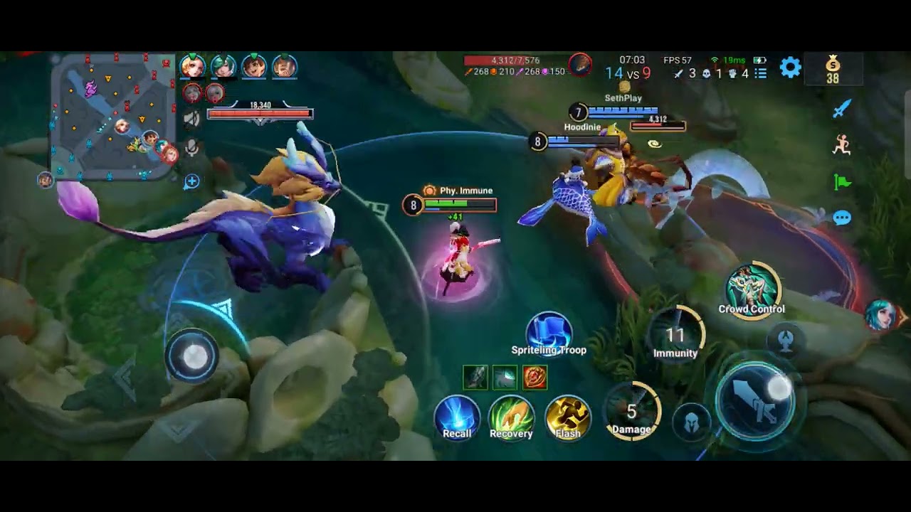 HOK HONOR OF KINGS WOODLAND RANGER MVP GAMEPLAY 