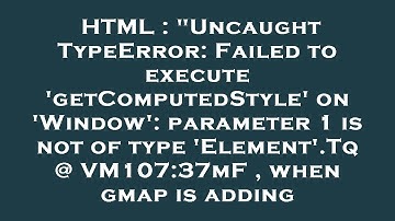 HTML : "Uncaught TypeError: Failed to execute 