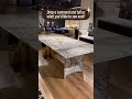 Did your dining room just get a Golden Glow with this Sintered Stone masterpiece?!