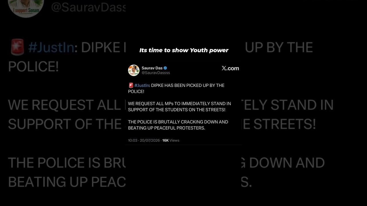 Support youth 🤝✊🏻🇮🇳 #like #comment #sonamwangchuk #cjpprotest #abhijeetdipke #paperleak #cjp #shorts