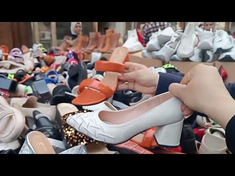 اكتشاف كنز الأحذية في العتبة 2025 فرشة الصياد بأسعار مش هتصدقها أفضل جزم حريمي من العتبة