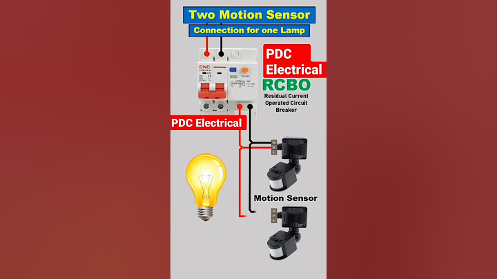 Two motion sensor connection