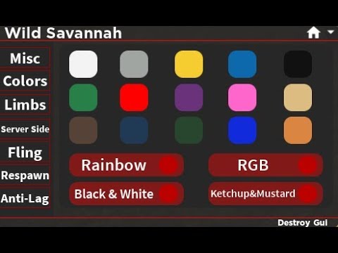 Roblox Wild Savannah Gui Showcase W I P Gui Youtube - roblox wild savannah exploit