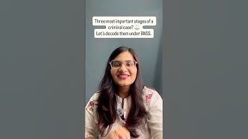 3 Stages of Every Criminal Case under BNSS | Investigation, Inquiry & Trial Explained ⚖️#lawstudent