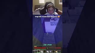 HOW did he trap him 😭😭😭 #minecraft #gaming