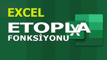 ETOPLA (SUMIF) Fonksiyonu | Excel Dersleri
