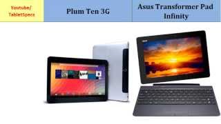 Plum Ten 3G Vs Asus Transformer Pad Infinity, Quick full features
