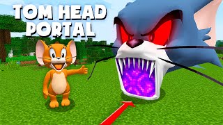WHAT'S INSIDE the TOM HEAD PORTAL in Minecraft ! Real Tom and Jerry - GAMEPLAY to be continued screenshot 4