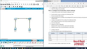 Packet Tracer 2.9.2 Lab Basic Switch And End Device Configuration