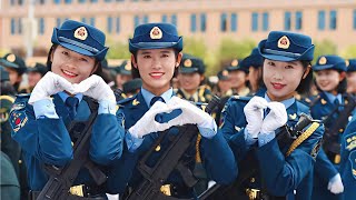 Chinese Women Soldiers Who Shake the World2019 Military Parade Female Soldiers Training and Drills