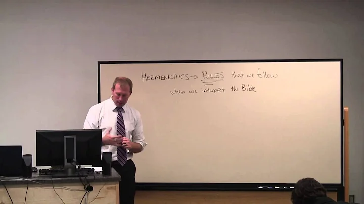 Hermeneutics 101 - Basic Hermeneutics Week 1