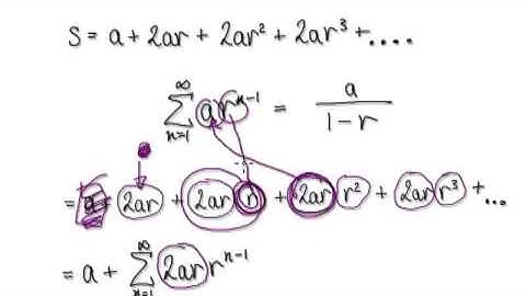 Video 2551 - Infinite Geometric Series Application - Example