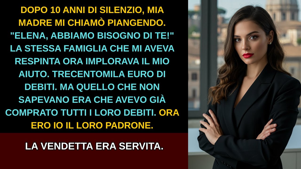 Dopo anni di silenzi e freddezza, la mia famiglia mi cercò solo quando aveva bisogno di soldi