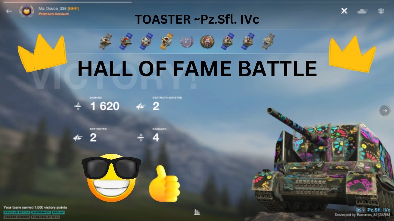 Pz.Sfl. IVc Toaster 💨 German Tier V TD / 1620 dmg / 2 frag👑HALL OF FAME BATTLE👑😎 Ma_Deuce_338