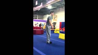 Front flip off wall