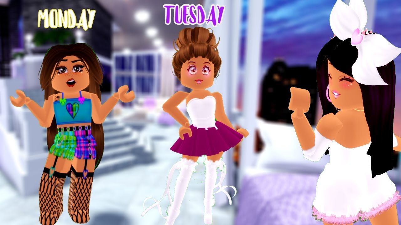 I CHOSE AMAYA OUTFITS FOR A WEEK IN ROYALE HIGH! - YouTube