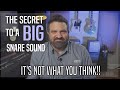 Audio engineering secret to a big snare sound  the trick nobody talks about