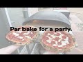 How to par bake pizzas for your next party. @Ooni Koda 16 real time cook.