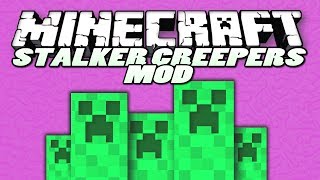 Minecraft Mods | STALKER CREEPERS MOD (Don't Turn Around!) | Mod Showcase