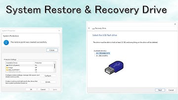 Windows Disaster Recovery Part1- Create System Restore & Recovery Drive