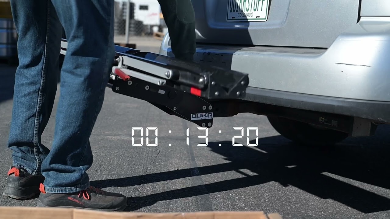 Installing the QuikrStuff Mach2 Bike Rack in Under 30 Seconds