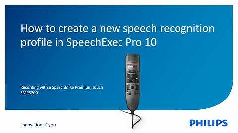 SpeechExec Pro 10 - How to create new speech recognition profile