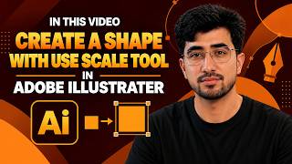 CREATE A SHAPE WITH SCALE TOOL IN ADOBE ILLUSTRATOR