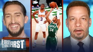 Giannis or CP3? Nick \& Broussard decide who deserves Finals MVP Title | NBA | FIRST THINGS FIRST