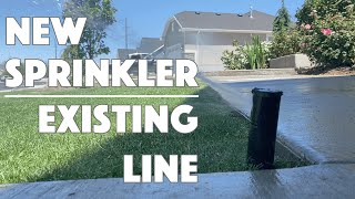 Adding a NEW SPRINKLER to an Existing Line