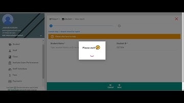 How Admin can take the student report for a given student in NewgenEducationApp?