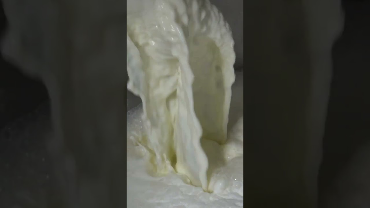 This cheese is made with volcanic water. #cheese #cheesemaking #volcano