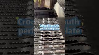🐊 Crocodile Mouth Perforated Plate | Anti-Slip Metal Plate #metalfabrication #perforatedmetal