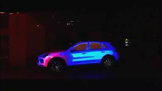 Projection on Car, 3D mapping on Car, Vehicle mapping projection