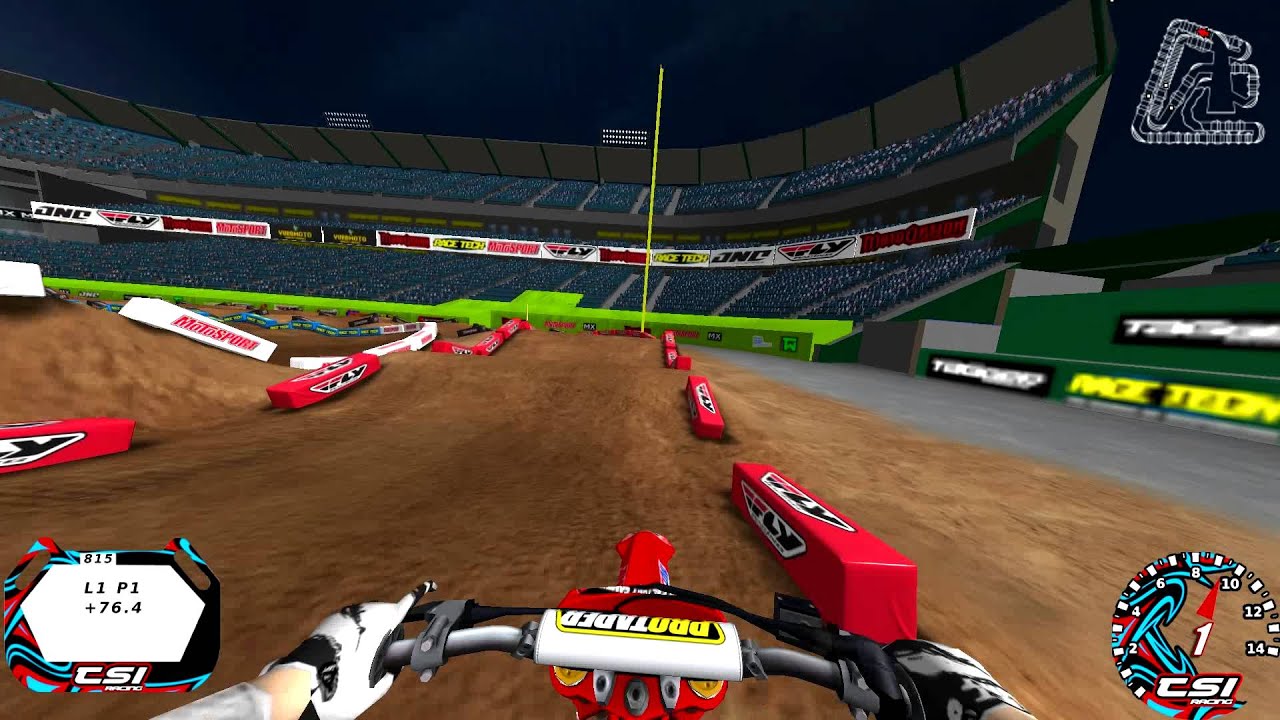 2015 AMA Supercross RD1 Virtual Lap Anaheim 1