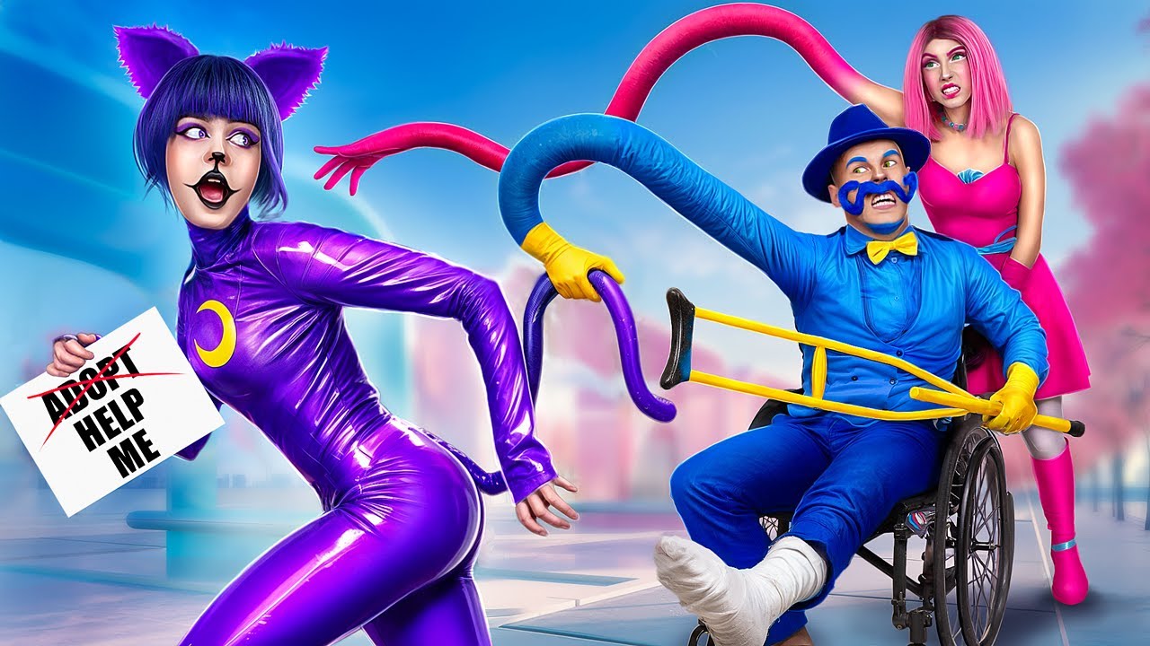 ¡СatNap Fue adoptado por Mommy Long Legs y Daddy Long Legs! ¡Smiling Critters vs Poppy Playtime 3!