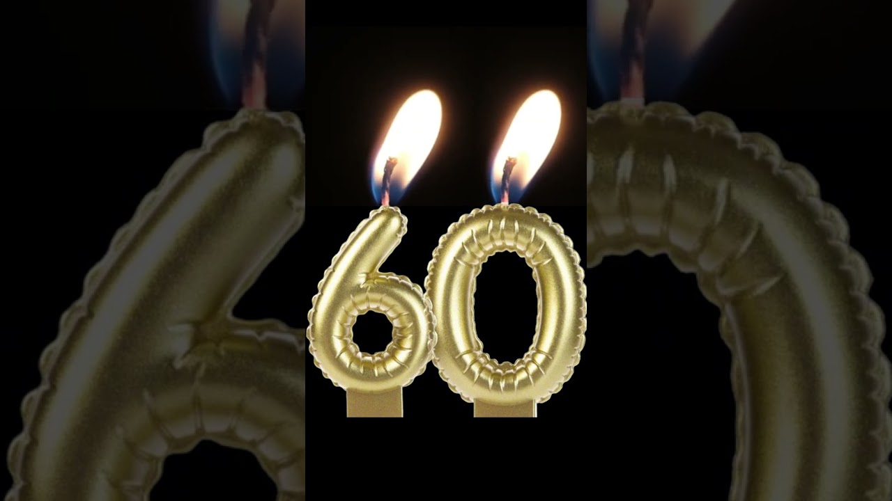 🔥 Birthday Candle - 60th Birthday Candle 🎈🥳