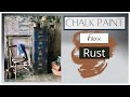 Faux Rust with Chalk Paint effect using Annie Sloan’s New Chalk Paint Oxford Navy.
