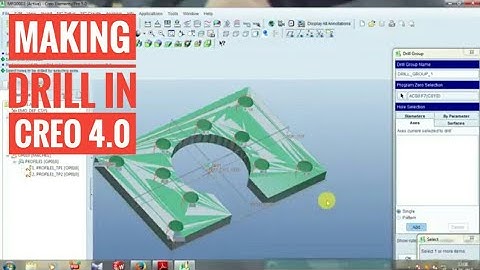 How to make a Dril in Creo 4.0/Pro E || Full video || Arpan Paul