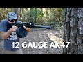 12 Gauge AK47 Shotgun VS TREE  (Tromix Saiga 12)  -    #topshottreeservice