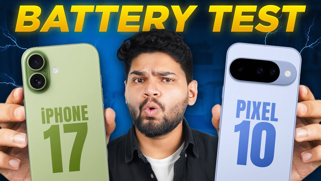 Apple iPhone 17 vs Google Pixel 10 battery drain test in Hindi | Endurance showdown 🔋🔥