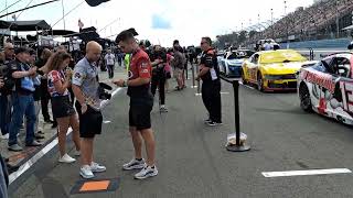 NBC sports commentators Jeff Burton and crew watkins glen 2024 nascar cup race