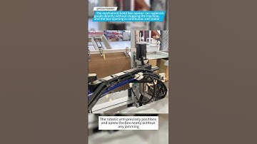 The mechanical hand box opener can replenish goods directly without stopping the machine