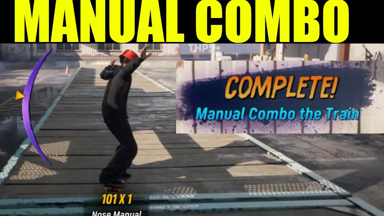 Tony Hawk Pro Skater 4  - Manual combo the train - Shipyard park goals