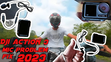 dji action 3 mic problem 100% fix for moto vlog 2023| ym limbu