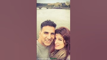 Akshay Kumar with her beautiful wife Twinkle Khanna💞🥀🥀👌🌟#shorts #youtubeshorts #status #akshaykumar